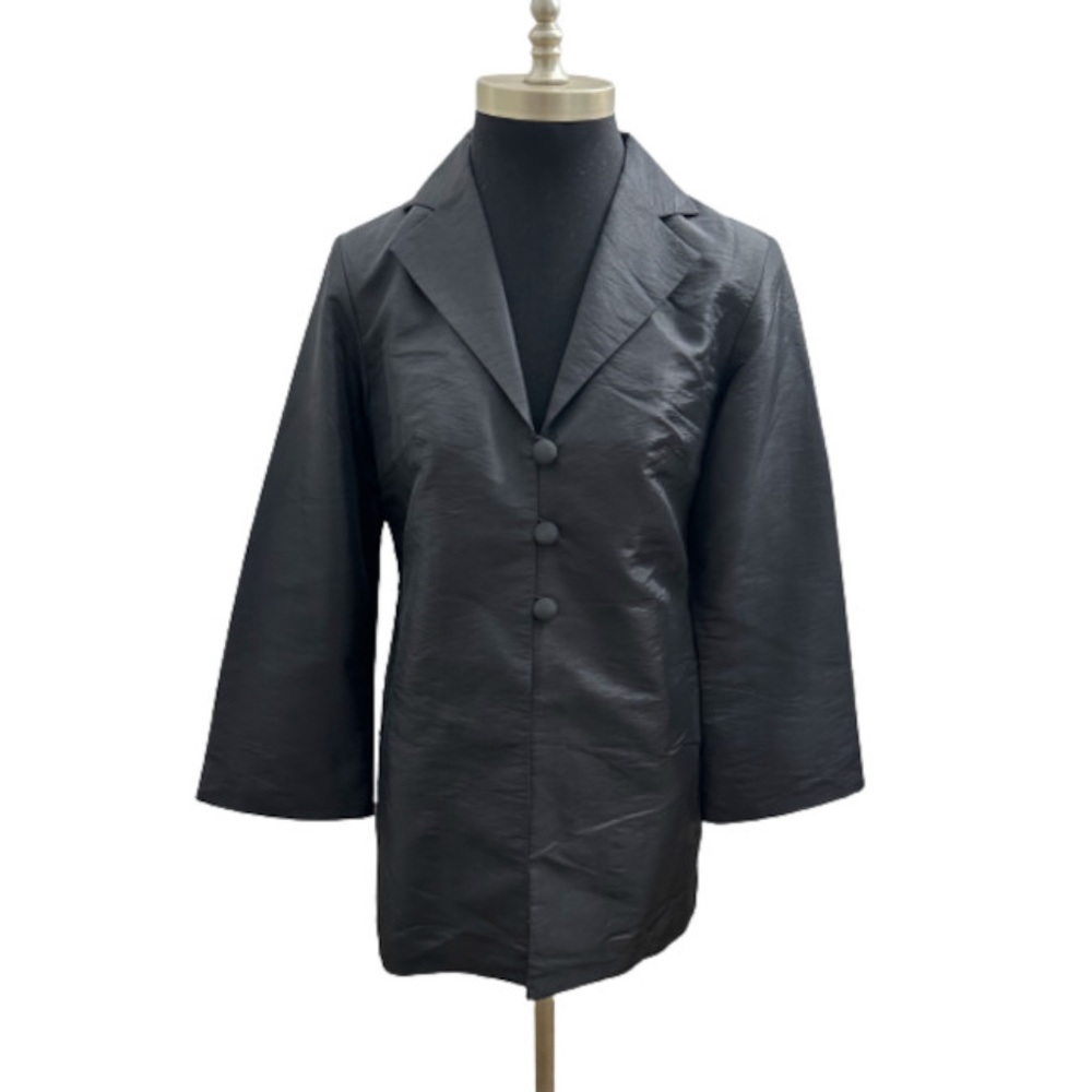 NWT Rarities Black Silk Evening Jacket SX